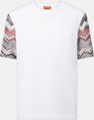Missoni T-shirt in jersey di cotone a zig-zag