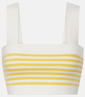 Poss&eacute; Ari striped crop top