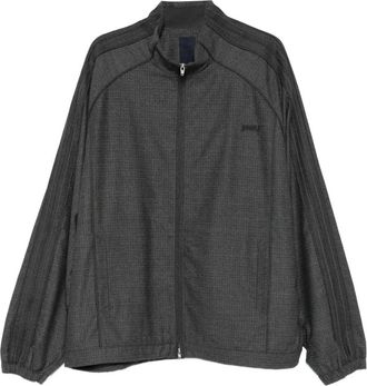 Juun.J Wool Track Zip-Up Top - Heren - Zomerjassen - Grijs - M - Wol - Jassen