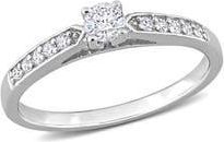 Delmar Diamond Engagement Ring - 0.32ctw in White at Nordstrom Rack, Size 8