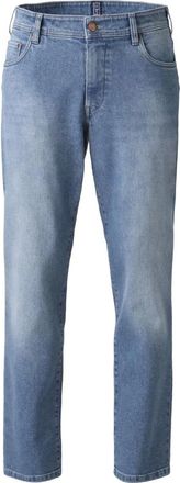 Meyer Jeans, Heren, Blauw, W40 L34, Katoen, SIX Slim-fit Jeans