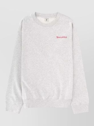 Sporty & Rich logo sweatshirt crew neck graphic print
