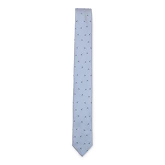 BOSS Silk-blend tie with jacquard pattern