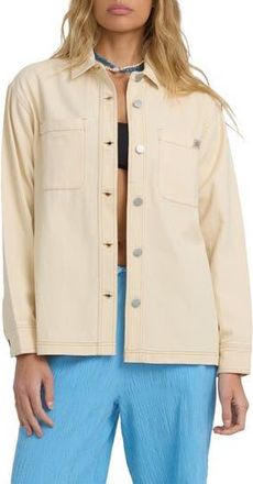 Billabong Laura Twill Shacket in Andrea Wash at Nordstrom Rack, Size X-Small