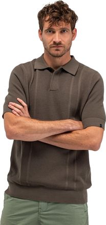 Butcher of Blue Bruin Poloshirt Butcher of Blue structuur