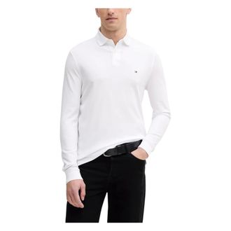 Tommy Hilfiger Polo Shirts, male, White, Size: 2XL 1985 Regular LS Polo