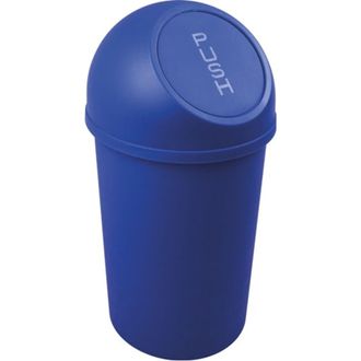 Helit Recipiente Para Residuos Con Trampilla De Polipropileno Azul