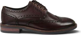 John White Heren Bruine Leren Wingtip Brogue Veterschoenen - Stokes