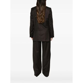 Petar Petrov Wool Tailored Blazer - Brown