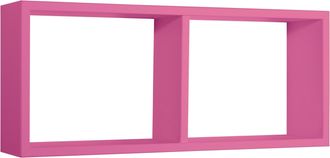 OEM Estante Rectangular De Pared 2 Compartimentos Mod. Morgana Fucsia