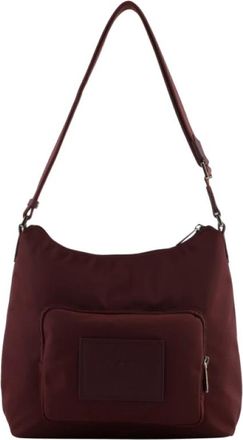 Pourchet Besace Escale - Dames - Schoudertassen - Rood - ONE Size - Katoen - Tassen