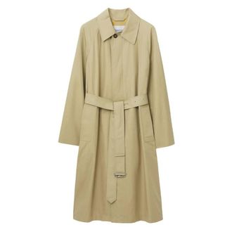 Burberry Burberrry Long Gabardine Bradford Car Coat, Brand Size 48 ( US Size 38 )
