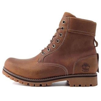 Timberland Rugged 6 Inch Waterproof Boots Rust Full Grain A2JJB