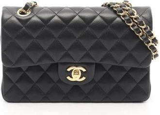 Chanel Pre-owned Vintage Schoudertas - Dames - Vintage Schoudertas - Zwart - ONE Size - Leer - Vintage