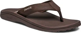 Sanuk On the Rocks Flip Flop in True Brown at Nordstrom, Size 10