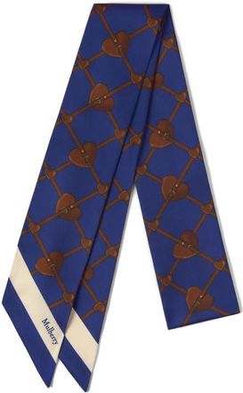 Mulberry Heart Pocket Skinny Scarf in Pigment Blue at Nordstrom