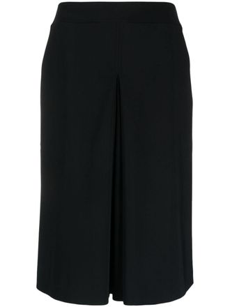La Petite Robe Di Chiara Boni A-line pleated midi skirt - women - Spandex/Elastane/Polyamide - 42 - Black