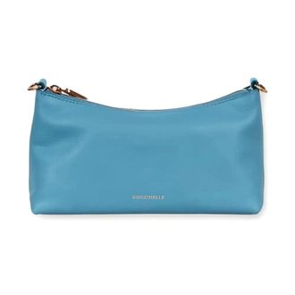 Coccinelle Shoulder Bags, female, Blue, Size: ONE SIZE Mini Bag Grained Leather