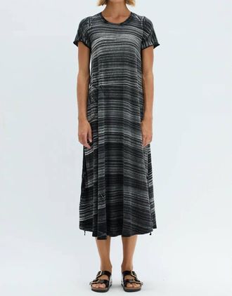 Raquel Allegra Cocoon Dress In Brush Black