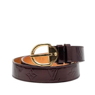 Louis Vuitton Pre-owned Belts, female, Purple, Size: ONE SIZE Pre-owned Vernis Leather Belt