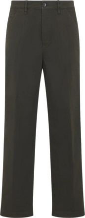 Dries Van Noten Pickerby Pants - Heren - Straight fit broeken - Groen - W30 - Katoen - Broeken