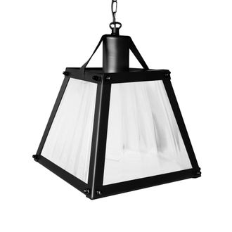 Tosel Suspensi&oacute;n vidrio negro D23 cm