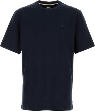 HUGO BOSS Navy Blue Cotton T Shirt
