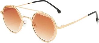 Generic Retro Round Frame Sunglasses for Men and For Women, Outdoor Street Shooting Vacation Beach Glasses