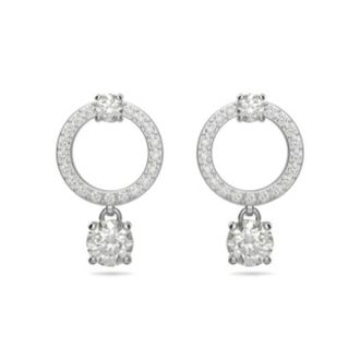 Swarovski Attract Stud Oorbellen - Dames - Accessoires - Grijs - Maat: ONE Size