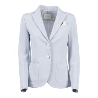 Circolo 1901 Blazers, male, Blue, Size: 3XS Giacca Slim Fit a Nido dApe