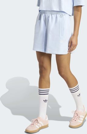 adidas Shorts ADIDAS ORIGINALS ESSENTIALS FRENCH TERRY, Damen, Gr. XXL, N-Gr, crystal sky, normal, gr., Obermaterial: 100% Baumwolle, Hosen Shorts