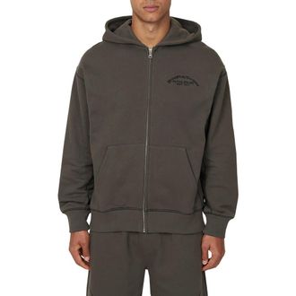 Good For Nothing Coverlock Vintage Zip Hoodie in Gunmetal at Nordstrom, Size Medium Uk