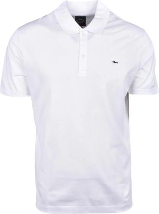 Paul & Shark Katoenen T-shirt met uniek ontwerp - Heren - Polos - Wit - L - Katoen - Tops
