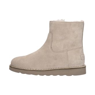 Shabbies Amsterdam Schoenen, Dames, Beige, 38 EU, Su&egrave;de, Palissa Mia Rits Enkellaarzen