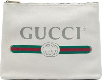 Gucci Pre-owned Gucci Medium Calfskin Logo Portfolio Clutch Ladies GH7210X0X2ZM9YPJ
