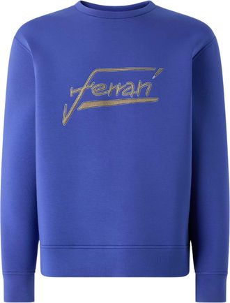 Ferrari Scuba Gold Logo Crew-Neck Sweatshirt