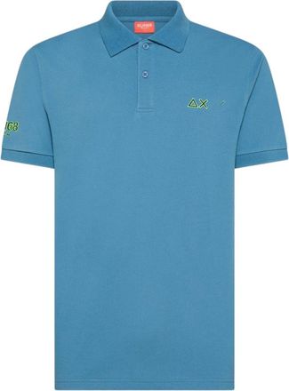 Sun 68 Polo shirt met korte mouwen - Heren - Polos - Blauw - L - Katoen - Tops