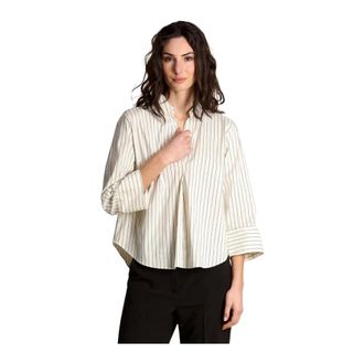Emme Di Marella Emme DI Marella, Dames, Blouses & Shirts, Beige, Maat: XL Katoen