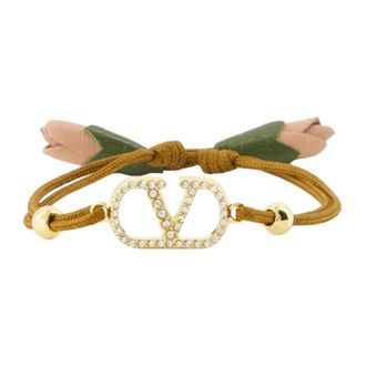 Valentino Garavani Bracelets, female, Brown, Size: ONE SIZE Vlogo Bracelet