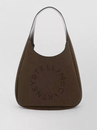 Stella McCartney logo large hobo shoulder bag embossed