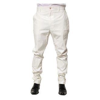 Dolce & Gabbana Heren, Broeken, Wit, Maat: S Nylon