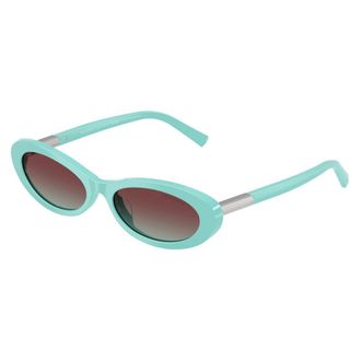 Tiffany & Co. Sunglasses, female, Blue, Size: 56 MM Oval Sunglasses