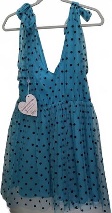 BuddyLove Womens Melanie Polka Dot Mickey Dress In Blue