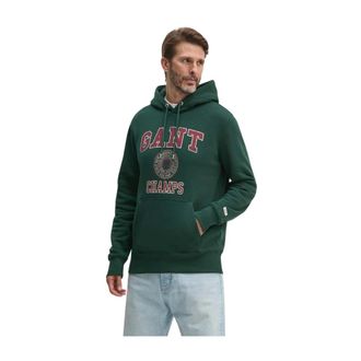 GANT Hombre, Sudaderas, Verde, Talla: S