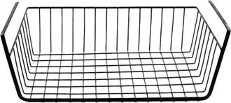 OEM Juego De 1 Cesta De Almacenamiento Bajo Estante, 40x26x14cm, En Acero Negro Mate