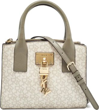 DKNY Tweezijdige handtas met logopatroon - Grijs