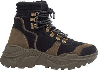 Sofie Schnoor Schoenen, Dames, Veelkleurig, 36 EU, Zwarte Mix Laarzen - Stijlvol Model