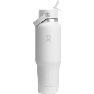 Hydro Flask 40-Ounce Wide Mouth with Flex Straw Cap in White at Nordstrom