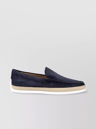 Tod's suede leather loafers