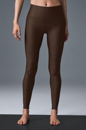 Alo | High-Waist Airlift Legging in Espresso Brown, Size: Medium